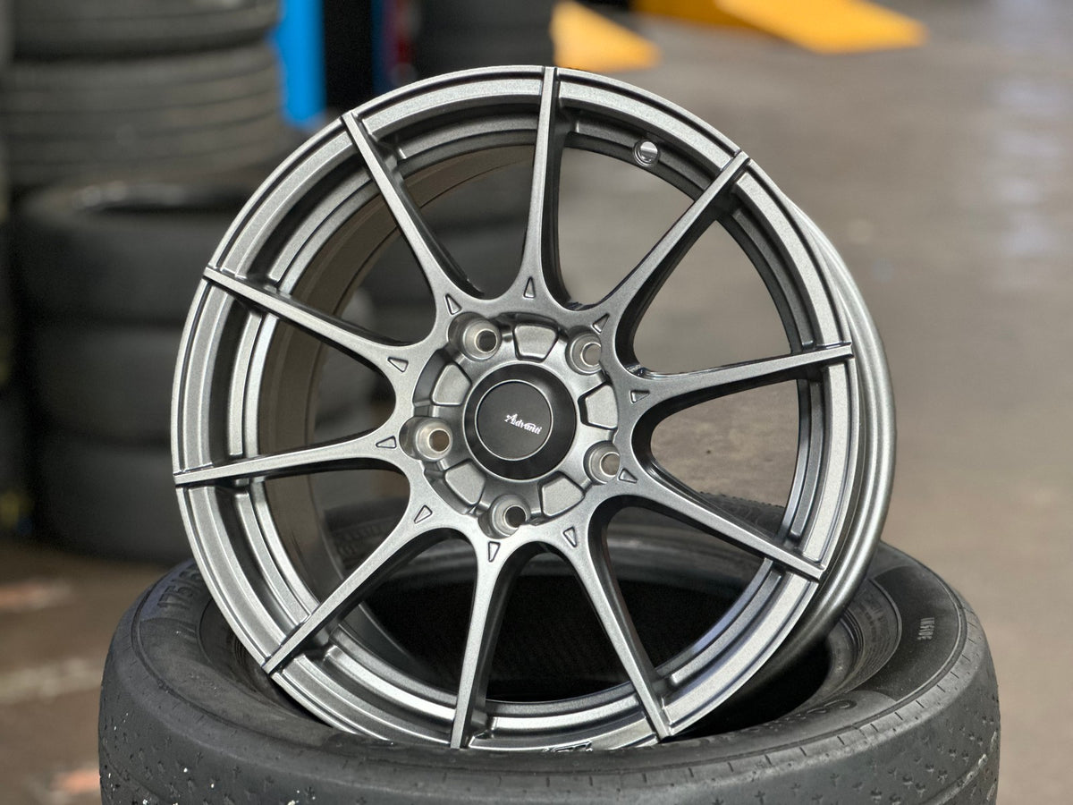 New 15X7.5 ET35 Advanti Storm S1 Rim (4 wheel) Matt Gunmetal 5X114.3