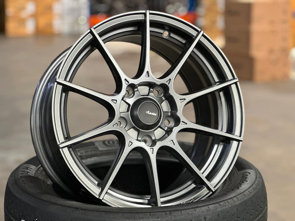 New 15X7.5 ET35 Advanti Storm S1 Rim (4 wheel) Matt Gunmetal 5X114.3