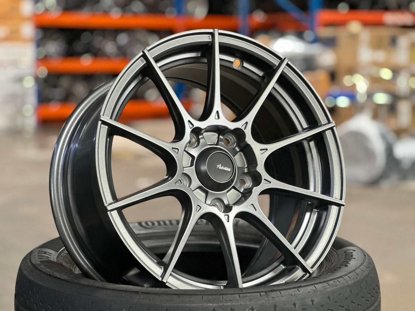 New 15X7.5 ET35 Advanti Storm S1 Rim (4 wheel) Matt Gunmetal 5X114.3