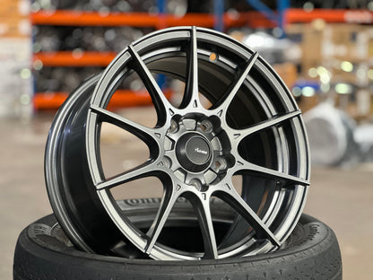 New 15X7.5 ET35 Advanti Storm S1 Rim (4 wheel) Matt Gunmetal 5X114.3
