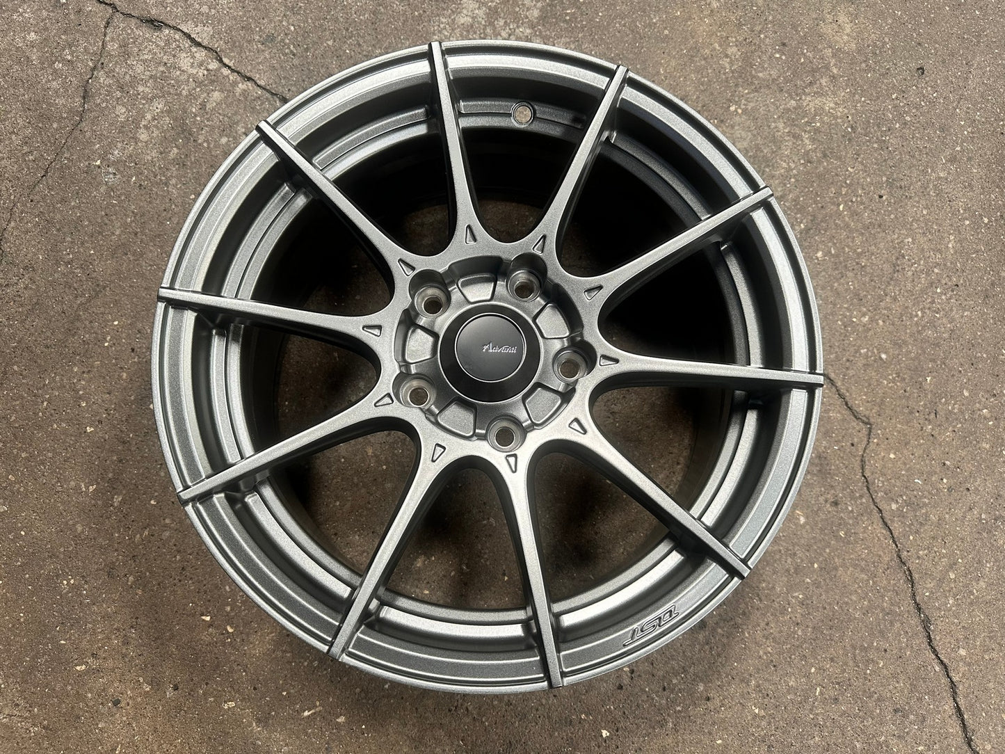 New 15X7.5 ET35 Advanti Storm S1 Rim (4 wheel) Matt Gunmetal 5X114.3