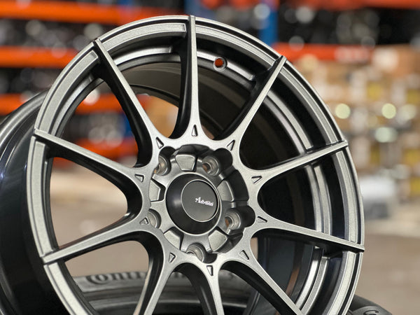 New 15X7.5 ET35 Advanti Storm S1 Rim (4 wheel) Matt Gunmetal 5X114.3