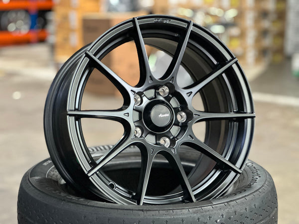 New 15X7.5 ET35 Advanti Storm S1 Rim (4 wheel) Matt Black 5X114.3