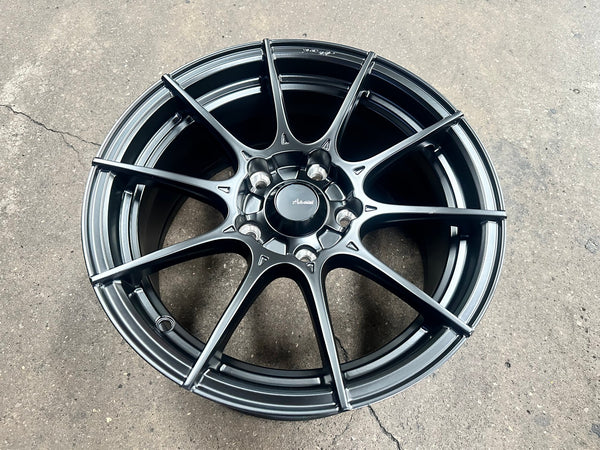 New 15X7.5 ET35 Advanti Storm S1 Rim (4 wheel) Matt Black 5X114.3