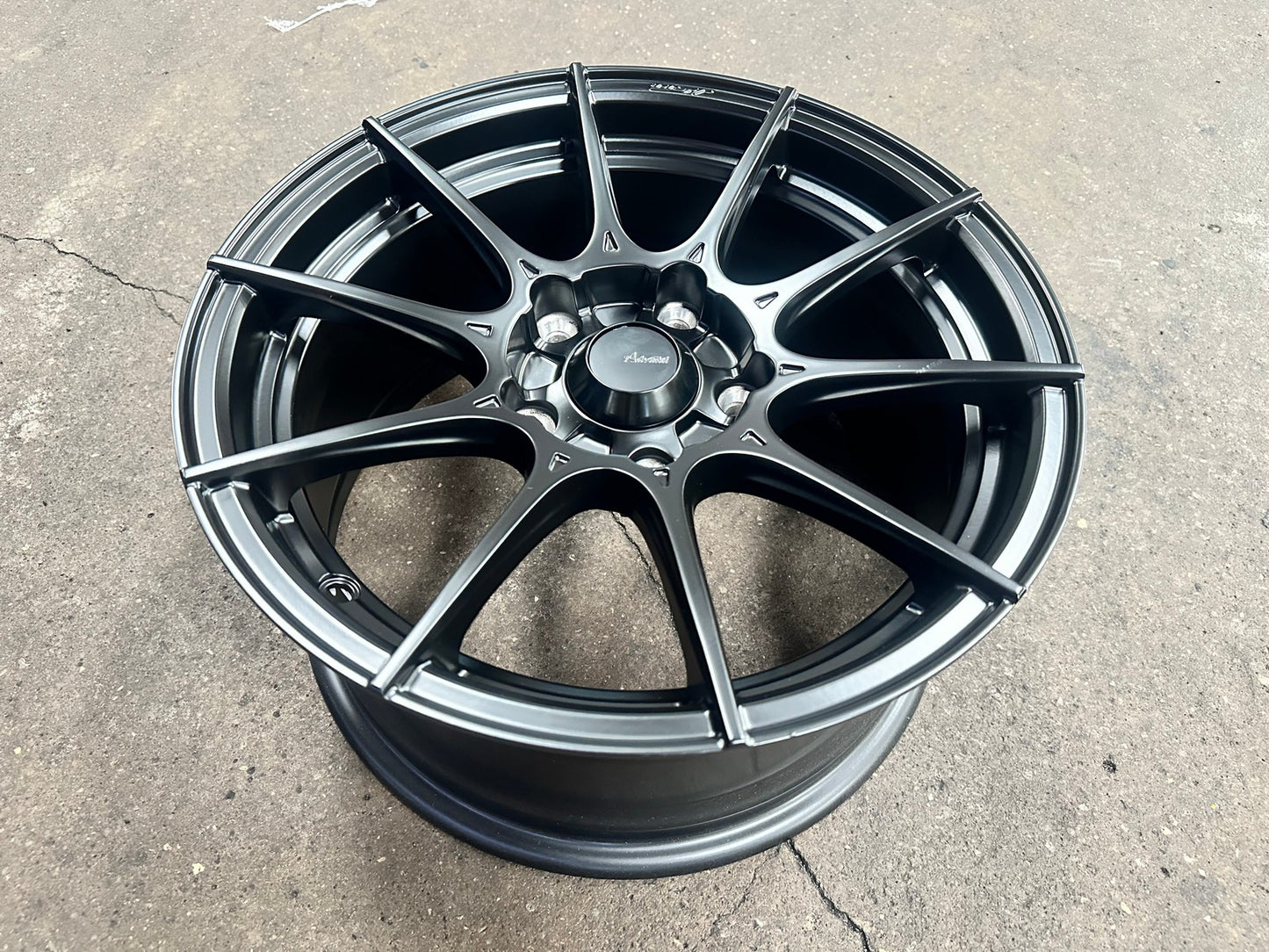 New 15X7.5 ET35 Advanti Storm S1 Rim (4 wheel) Matt Black 5X114.3