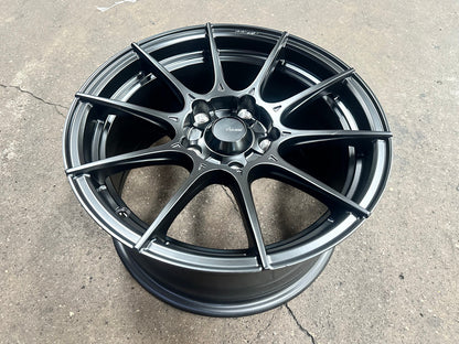 New 15X7.5 ET35 Advanti Storm S1 Rim (4 wheel) Matt Black 5X114.3