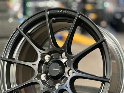 New 15X7.5 ET35 Advanti Storm S1 Rim (4 wheel) Matt Black 5X114.3