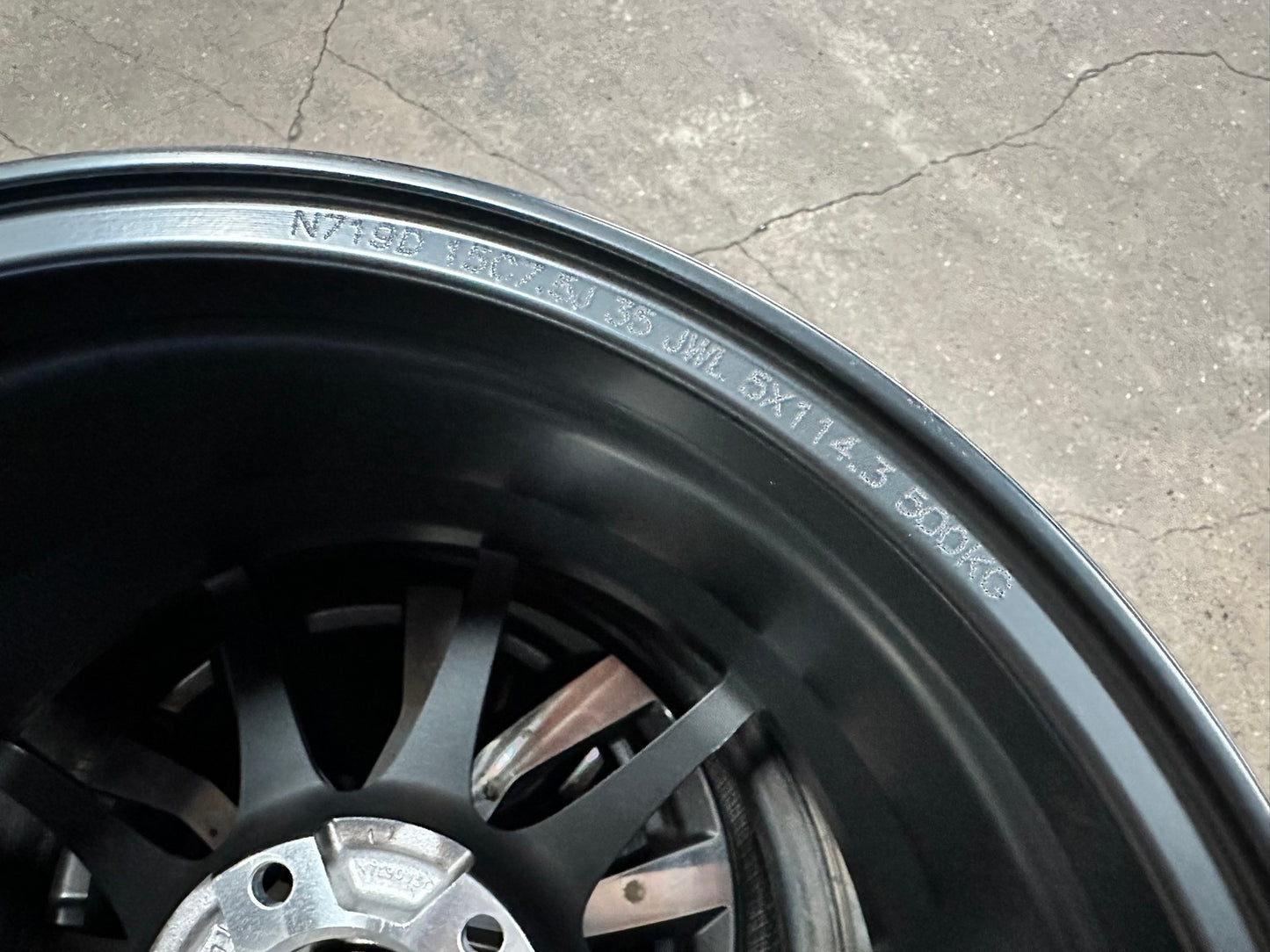 New 15X7.5 ET35 Advanti Storm S1 Rim (4 wheel) Matt Black 5X114.3