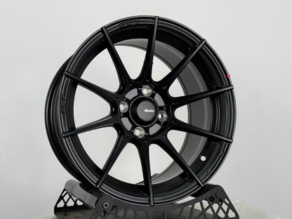 New 15X8 ET25 Advanti Storm S1 Rim (4 wheel) Matt Black 4X100