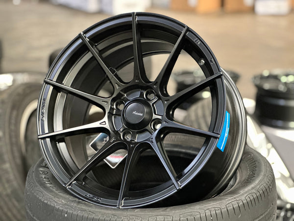 New 15X8 ET25 Advanti Storm S1 Rim (4 wheel) Matt Black 4X100