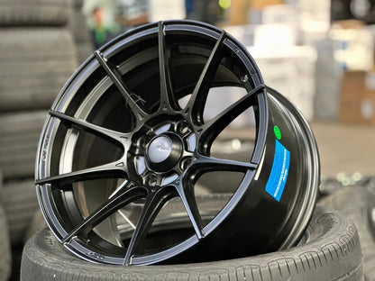 New 15X8 ET25 Advanti Storm S1 Rim (4 wheel) Matt Black 4X100