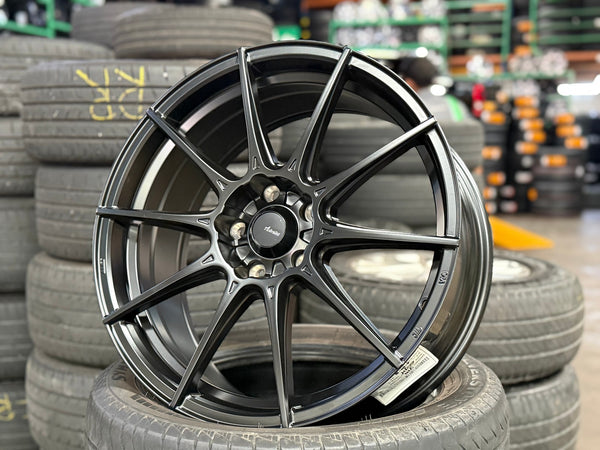 New 18X8 ET45 Advanti Storm S1 Rim (4 wheel) Matt Black 5X112
