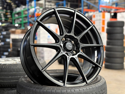 New 18X8 ET45 Advanti Storm S1 Rim (4 wheel) Matt Black 5X112