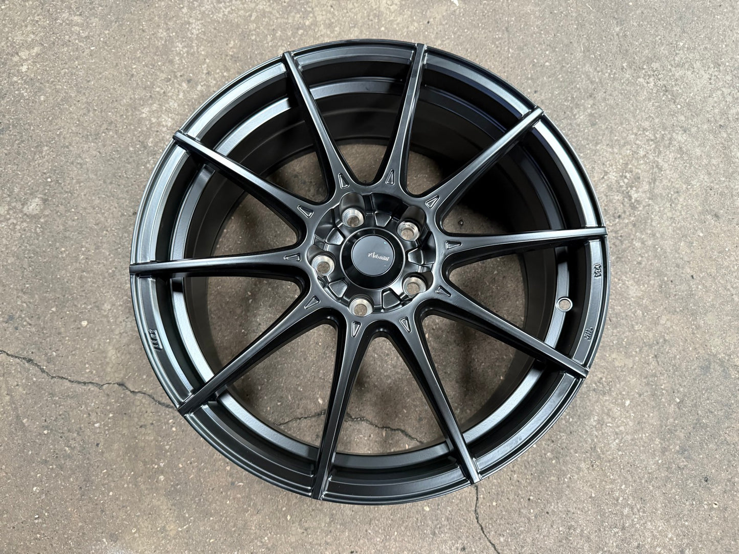 New 18X8 ET45 Advanti Storm S1 Rim (4 wheel) Matt Black 5X112