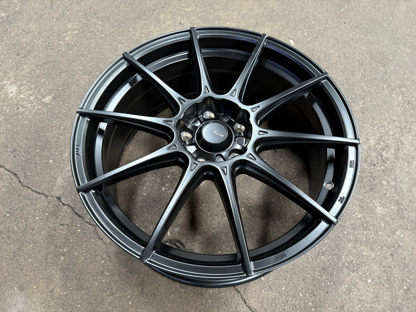 New 18X8 ET45 Advanti Storm S1 Rim (4 wheel) Matt Black 5X112