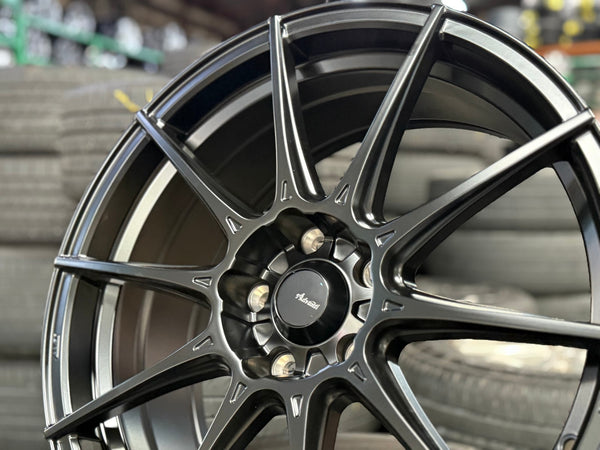 New 18X8 ET45 Advanti Storm S1 Rim (4 wheel) Matt Black 5X112