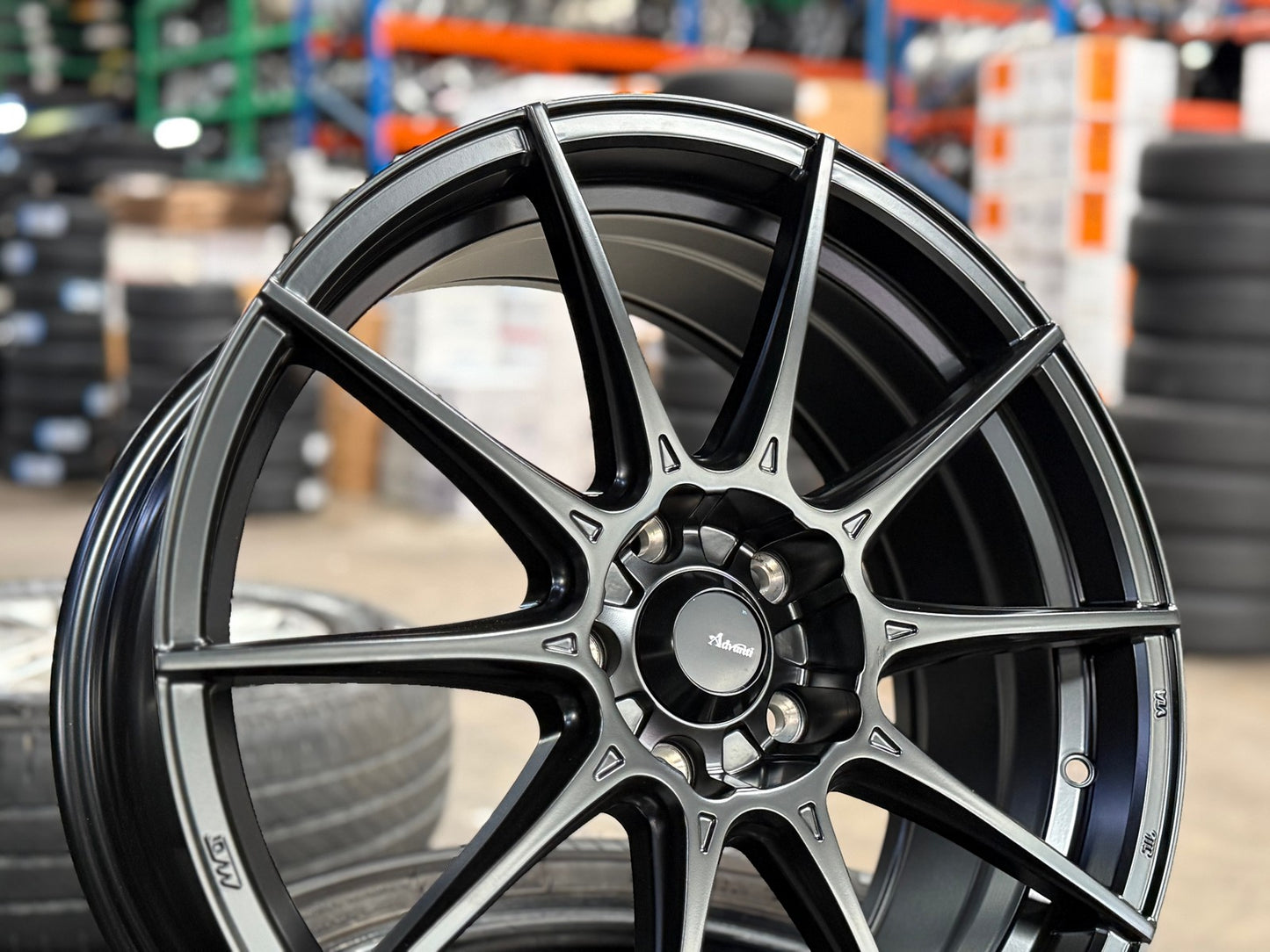 New 18X8 ET45 Advanti Storm S1 Rim (4 wheel) Matt Black 5X112