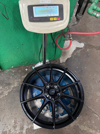 New 18X8 ET45 Advanti Storm S1 Rim (4 wheel) Matt Black 5X112