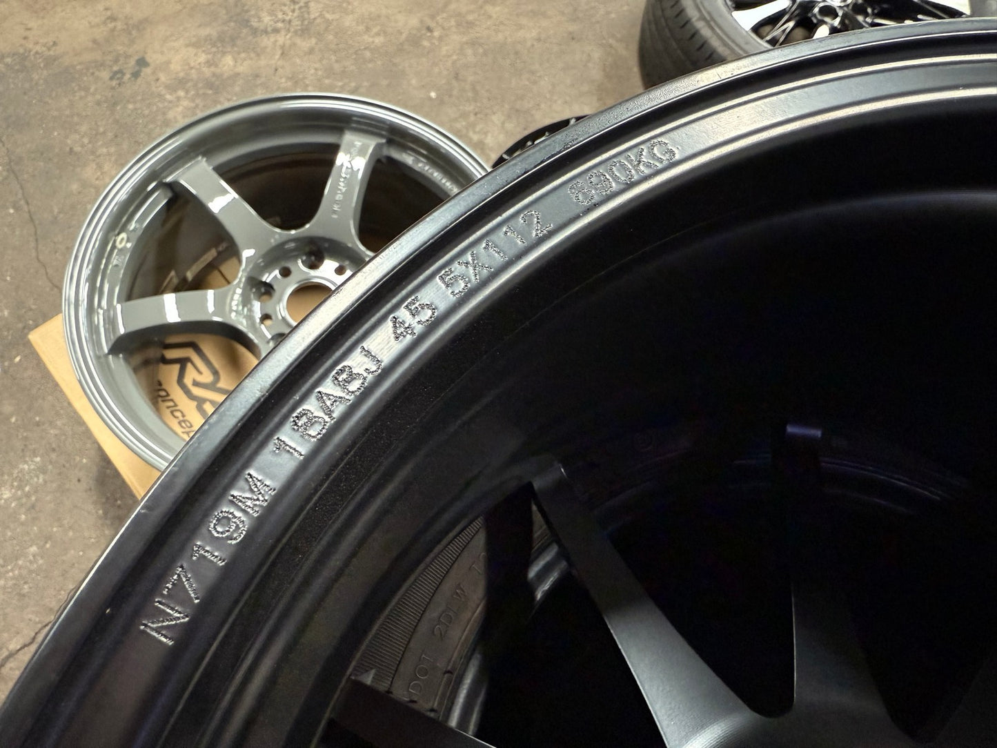 New 18X8 ET45 Advanti Storm S1 Rim (4 wheel) Matt Black 5X112