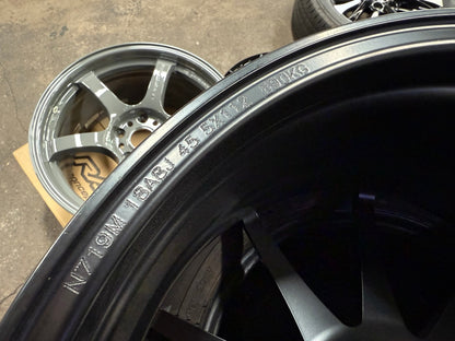 New 18X8 ET45 Advanti Storm S1 Rim (4 wheel) Matt Black 5X112