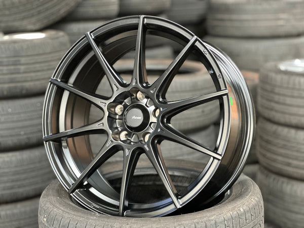 New 18X8 ET45 Advanti Storm S1 Rim (4 wheel) Matt Black 5X114.3