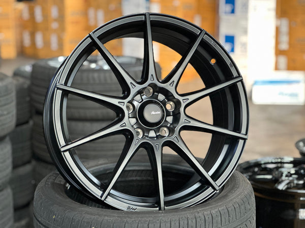 New 18X8 ET45 Advanti Storm S1 Rim (4 wheel) Matt Black 5X114.3