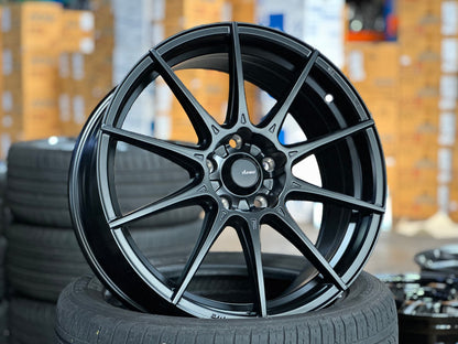 New 18X8 ET45 Advanti Storm S1 Rim (4 wheel) Matt Black 5X114.3