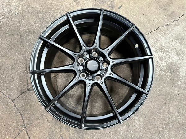 New 18X8 ET45 Advanti Storm S1 Rim (4 wheel) Matt Black 5X114.3
