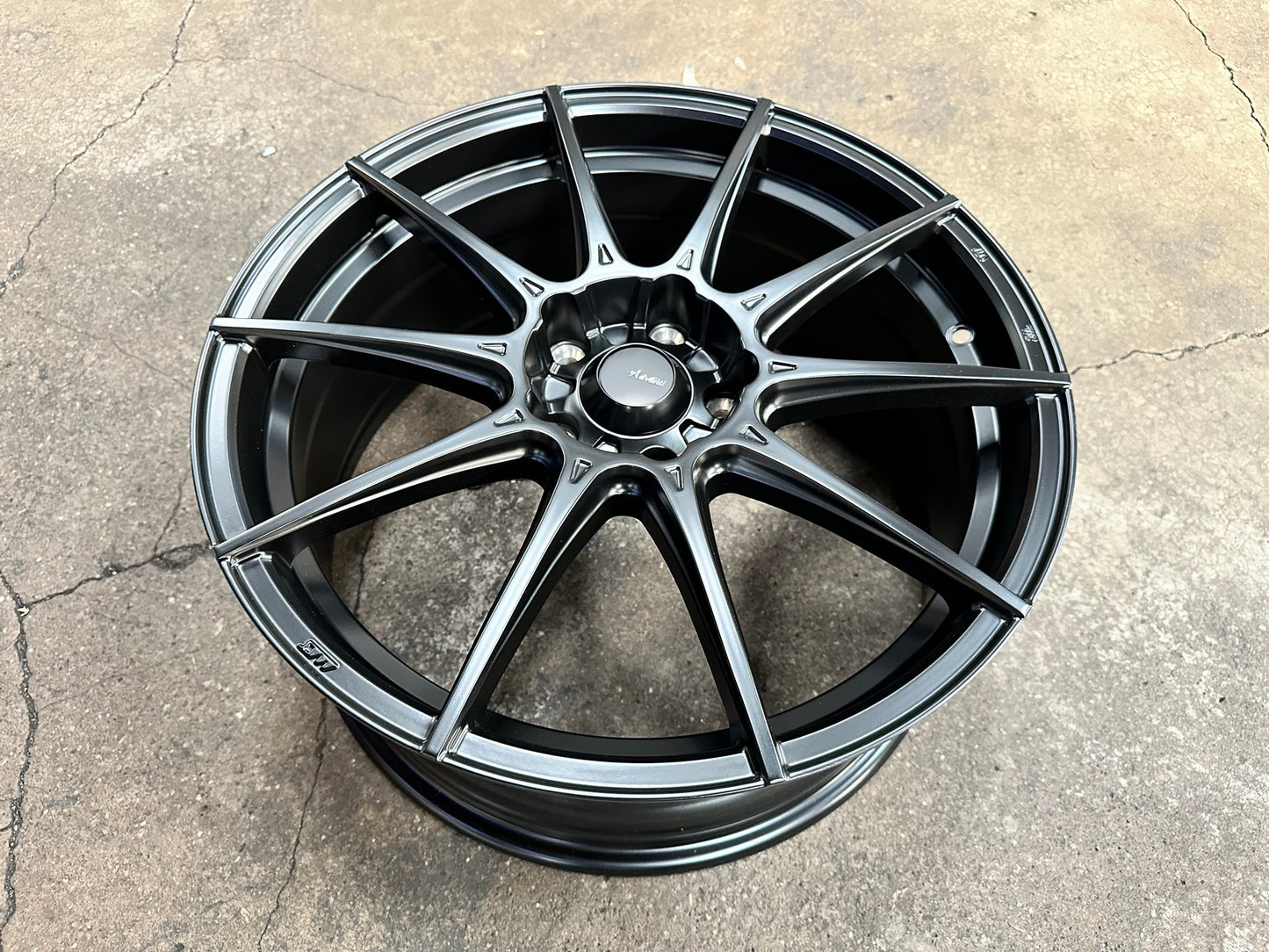 New 18X8 ET45 Advanti Storm S1 Rim (4 wheel) Matt Black 5X114.3