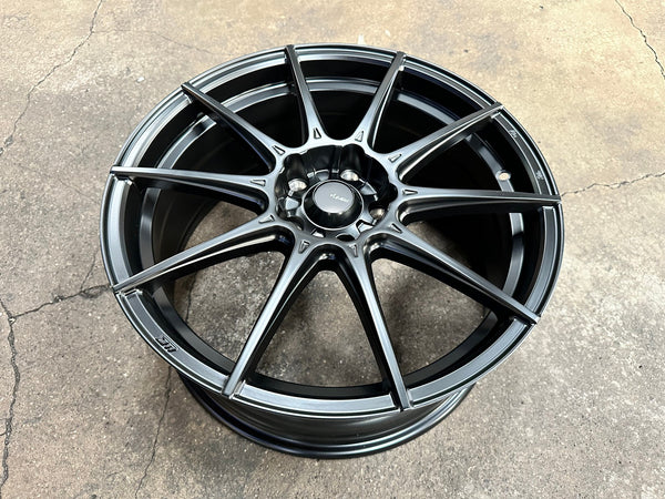 New 18X8 ET45 Advanti Storm S1 Rim (4 wheel) Matt Black 5X114.3