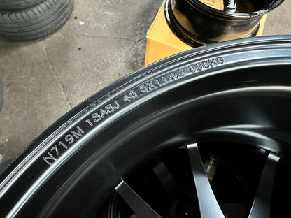 New 18X8 ET45 Advanti Storm S1 Rim (4 wheel) Matt Black 5X114.3