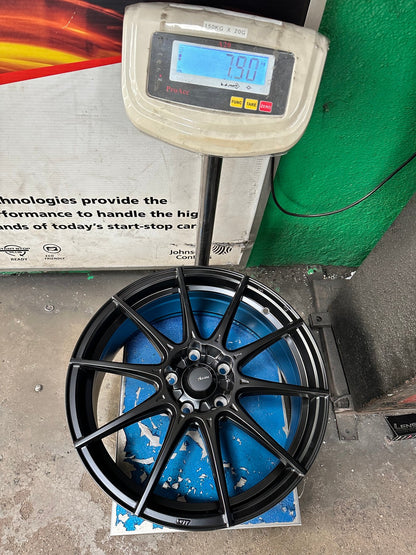 New 18X8 ET45 Advanti Storm S1 Rim (4 wheel) Matt Black 5X114.3