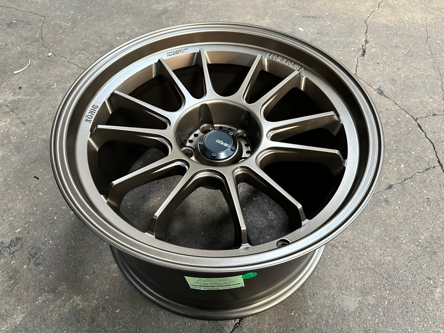 New 18X10.5 ET25 Konig Hypergram Rim (4 wheel) Matt Bronze 5X114.3