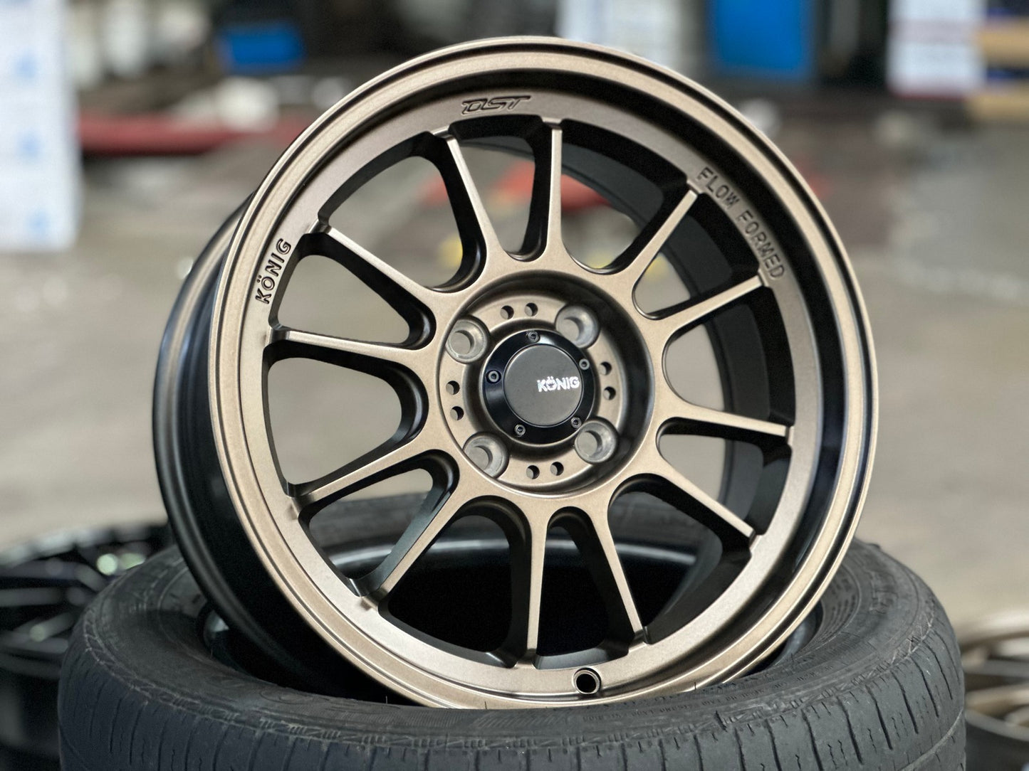 New 15X7.5 ET35 Konig Hypergram Rim (4 wheel) Bronze 4X100
