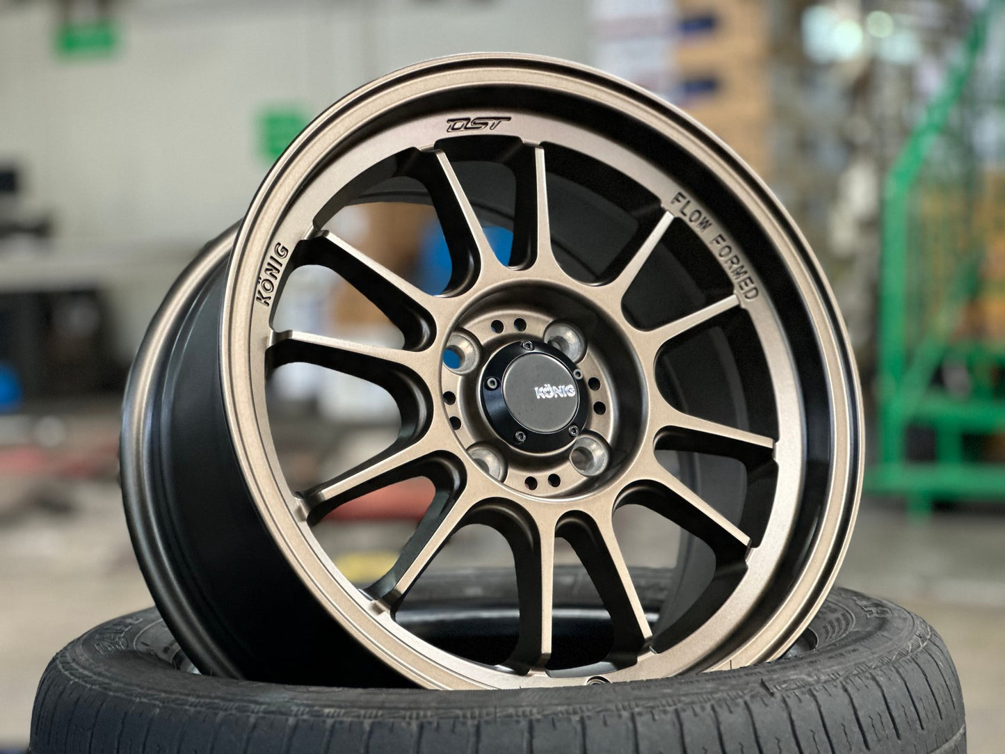 New 15X7.5 ET35 Konig Hypergram Rim (4 wheel) Bronze 4X100