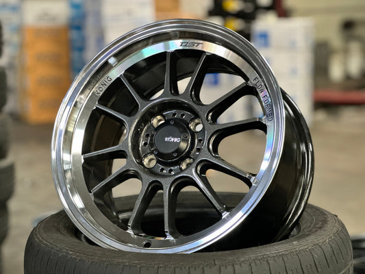New 15X7.5 ET35 Konig Hypergram Rim (4 wheel) Gloss Gunmetal 4X100