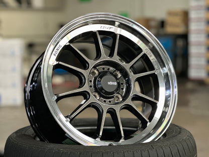 New 15X7.5 ET35 Konig Hypergram Rim (4 wheel) Gloss Gunmetal 4X100