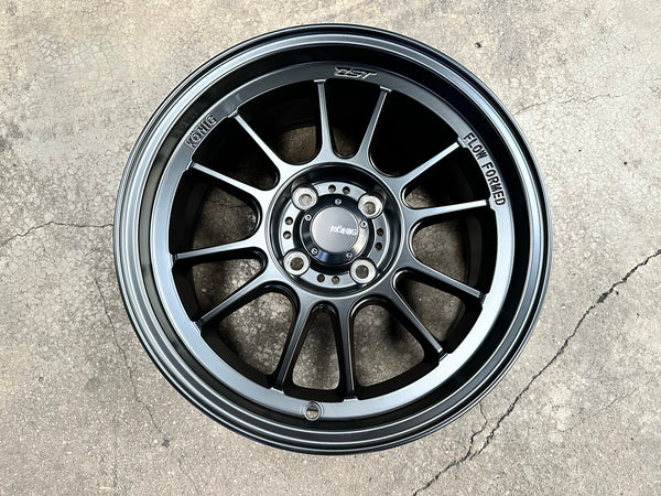 New 15X7.5 ET35 Konig Hypergram Rim (4 wheel) Matt Black 4X100