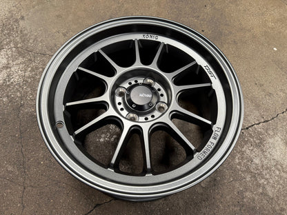 New 15X7.5 ET35 Konig Hypergram Rim (4 wheel) Matt Bronze 4X100