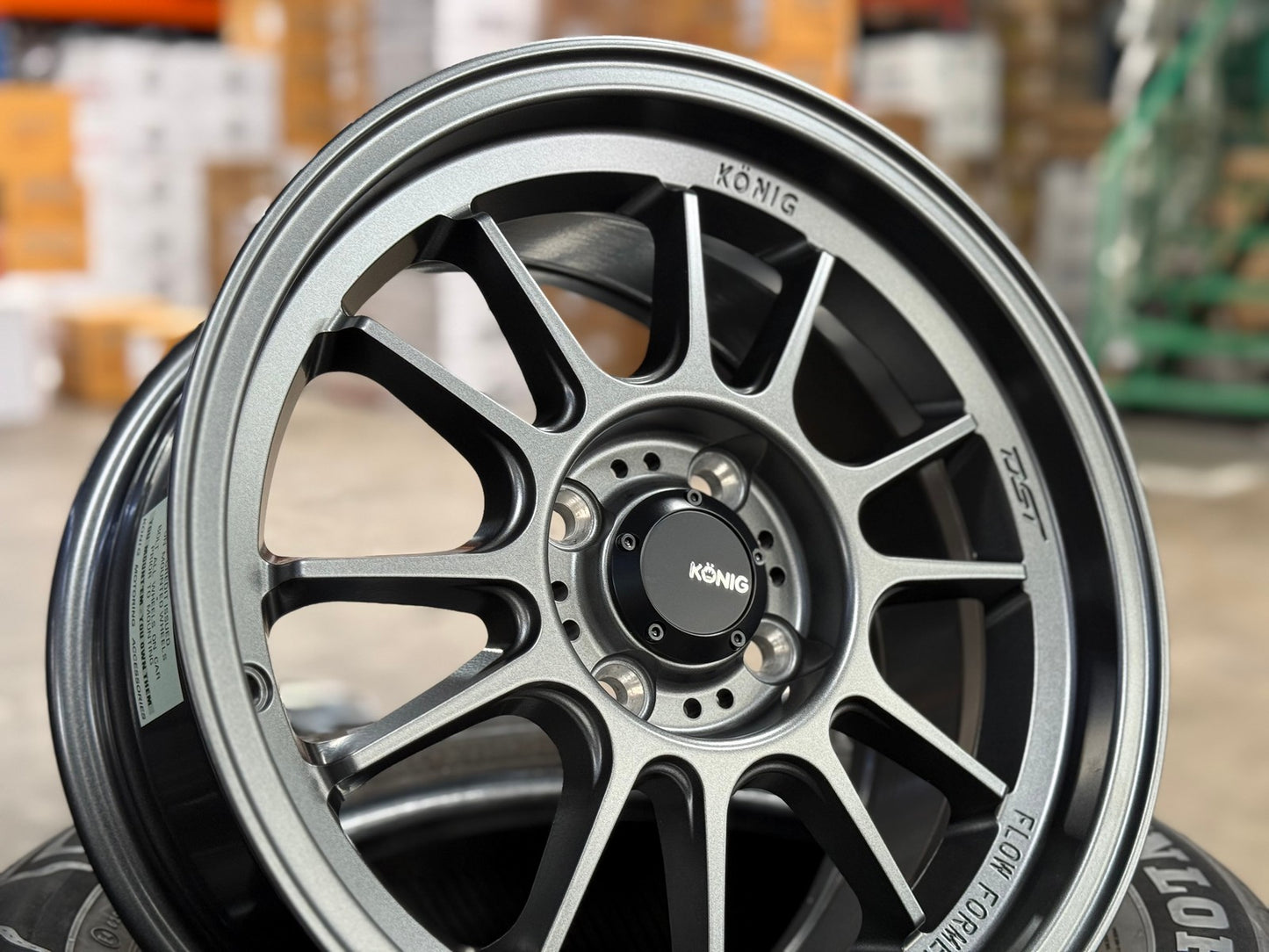 New 15X7.5 ET35 Konig Hypergram Rim (4 wheel) Matt Bronze 4X100