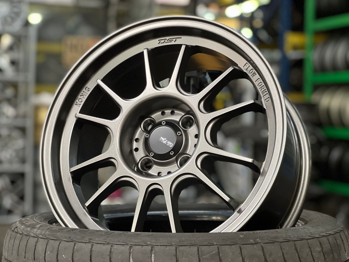 New 16X7.5 ET38 Konig Hypergram Rim (4 wheel) Matt Bronze 4X100