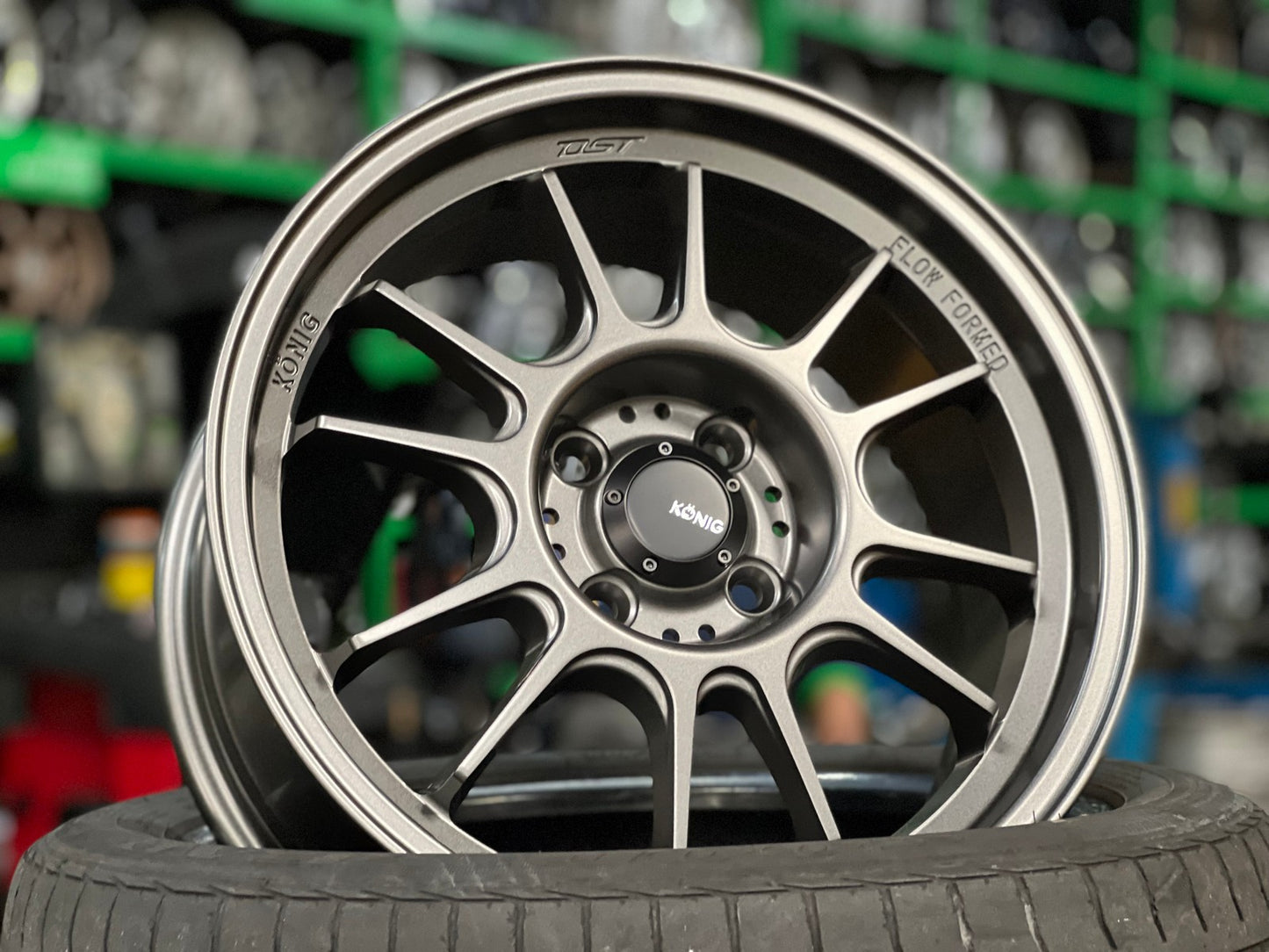 New 16X7.5 ET38 Konig Hypergram Rim (4 wheel) Matt Bronze 4X100