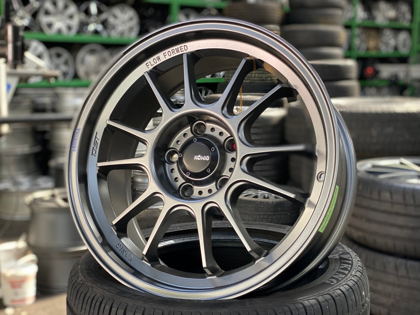 New 17X8 ET35 Konig Hypergram Rim (4 wheel) Matt Bronze 5X114.3