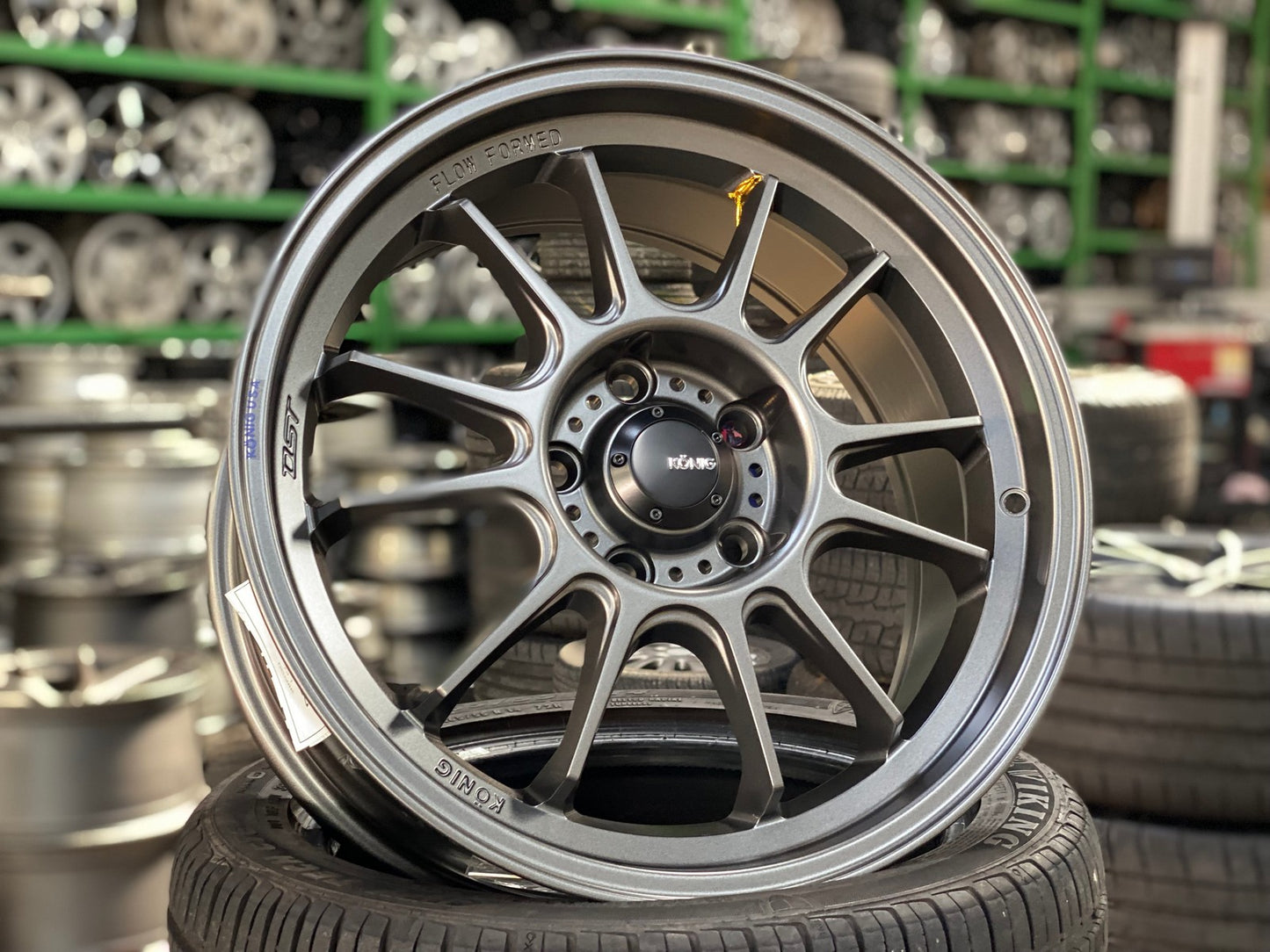 New 17X8 ET35 Konig Hypergram Rim (4 wheel) Matt Bronze 5X114.3