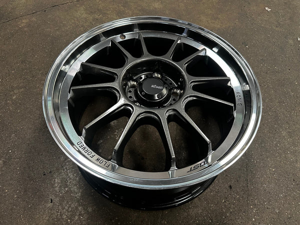 New 17X8 ET45 Konig Hypergram Rim (4 wheel) Gloss Gunmetal 5X114.3