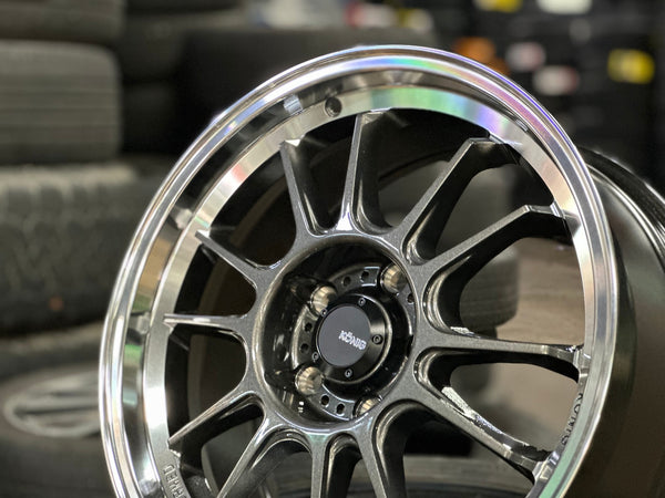 New 17X8 ET45 Konig Hypergram Rim (4 wheel) Gloss Gunmetal 5X114.3