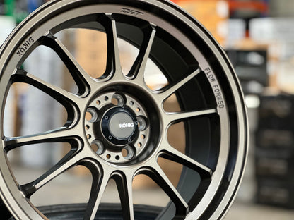 New 18X8.5 ET38 Konig Hypergram Rim (4 wheel) Matt Bronze 5X100