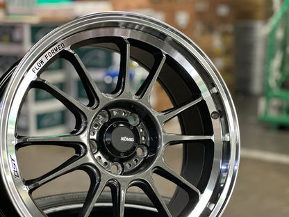 New 18X8.5 ET43 Konig Hypergram Rim (4 wheel) Gloss Gunmetal 5X112