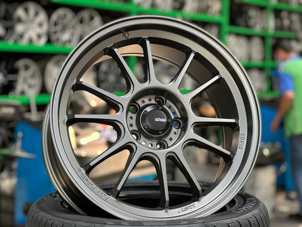 New 18X8.5 ET35 Konig Hypergram Rim (4 wheel) Matt Gunmetal 5X114.3