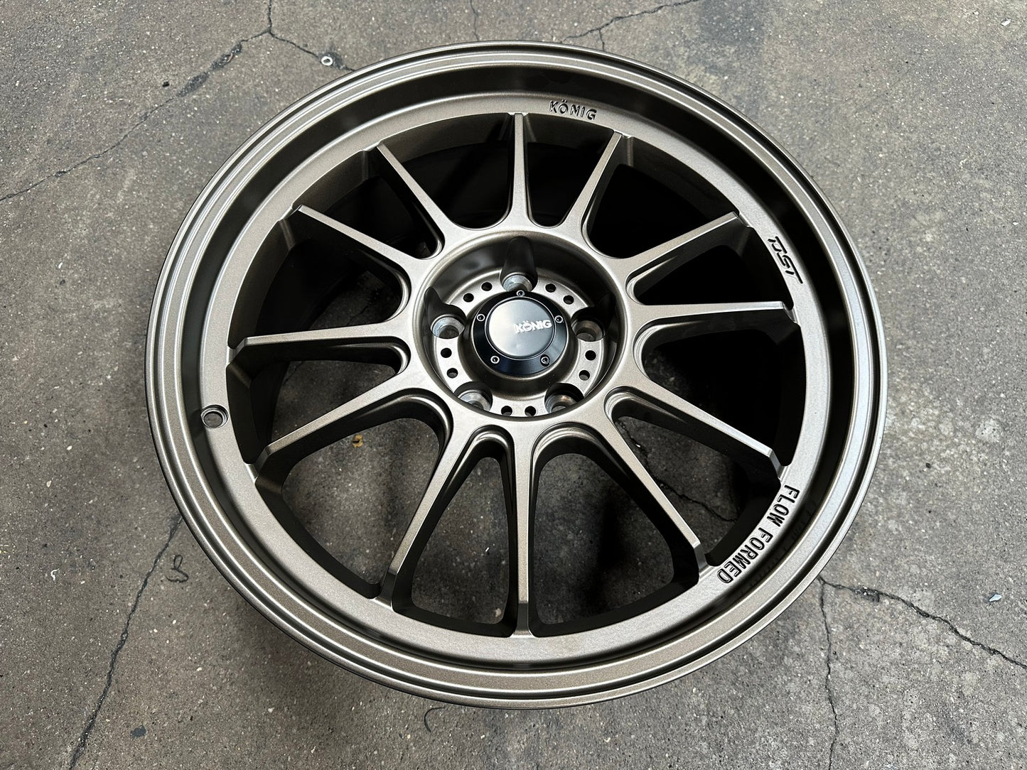 New 18X8.5 ET35 Konig Hypergram Rim (4 wheel) Matt Bronze 5X114.3